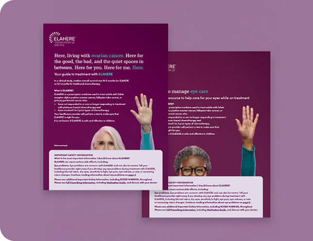 Your Guide to ELAHERE and ELAHERE Eye Care Brochure